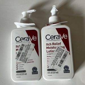 CeraVe Itch Relief Moisturizing Lotion- 2 BRAND NEW!!